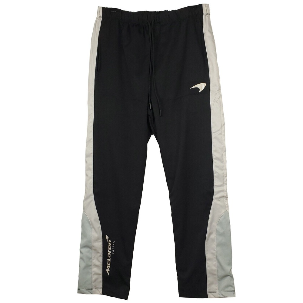 McLaren Racing Mitchell & Ness XL XLarge‎ Track Pants Black Light Gray NWT